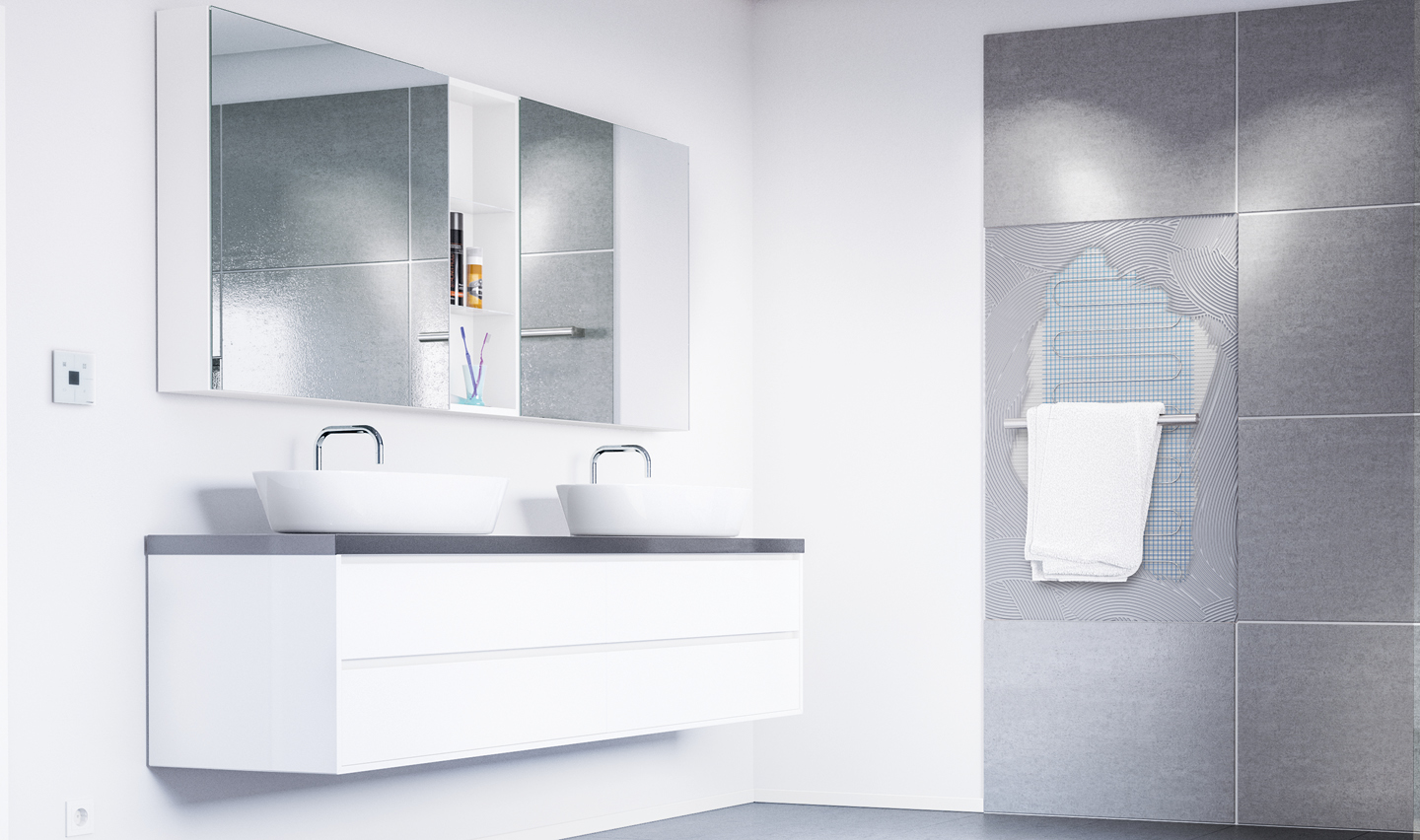 UP-Handtuchwärmer ZESTO Systec Therm - UP-Handtuchwärmer ZESTO